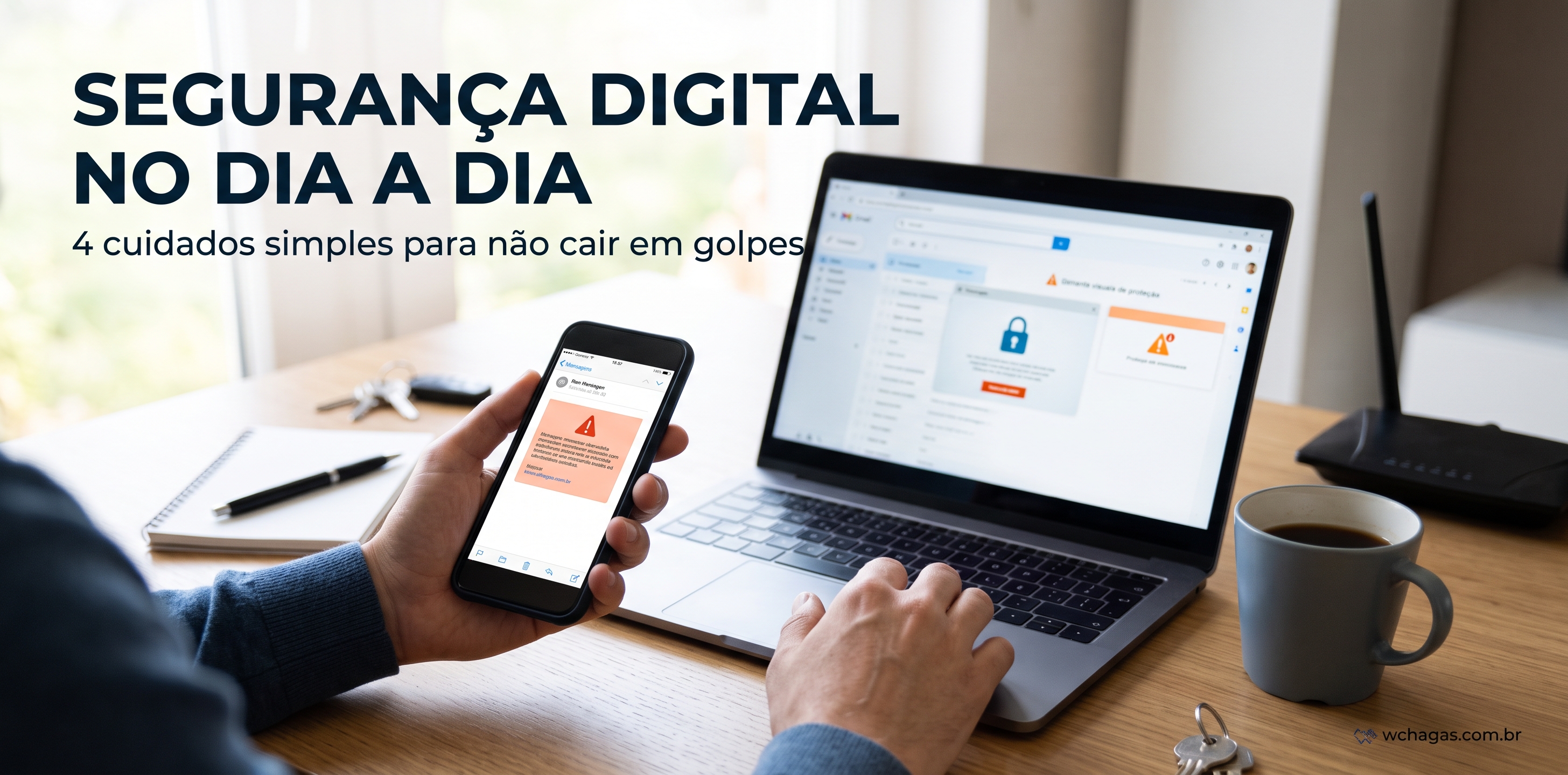Segurança Digital no Dia a Dia: 4 Cuidados Simples para Não Cair em Golpes